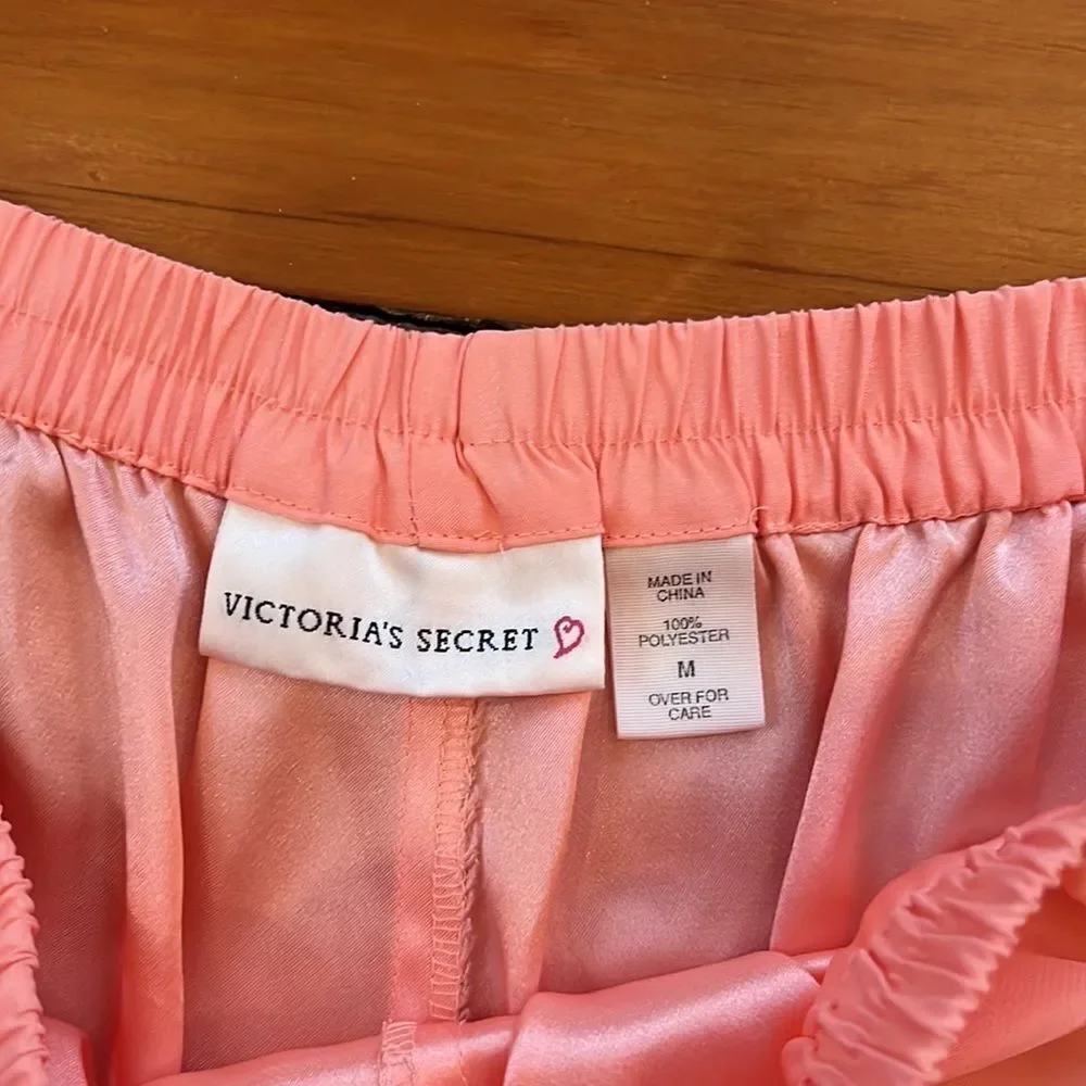 Victoria Secret Sz M Y2K 🍑 Peach Coral Sleep Shorts
